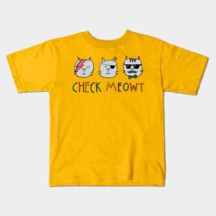 Check Meowt Kids T-Shirt